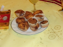Muffins de chocolate blanco